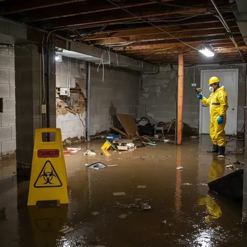 Flooded Basement Electrical Hazard in Essex, MA Property